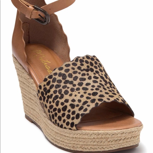 Matisse Roma Tan leopard espadrilles sandals 10 - Picture 3 of 12